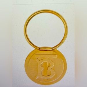 Burberry, New with tags, gold plated phone, ring, one‎ size, made in Italy